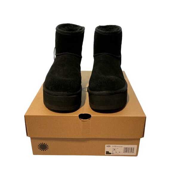 UGG Women’s Classic Mini Platform Booties – Size 7 – NWOT – Suede, UGGplush™ - Picture 3 of 11